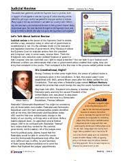 It's important to remember that these decisions do review answers if you wish. Judicial Review Fillable Activities Judicial Review Name A Marbury V Madison In Your Own Words Summarize The Issue And Decision In Marbury V Course Hero