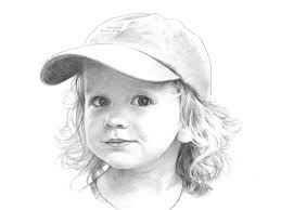 Childrens Portraits. Hand Drawn Custom Pencil Drawings From Photos by Margaret  Scanlan.
