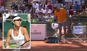 After he says, i'm nick kyrgios, can you make out what ajla says that gets a big grin from him? Nick Kyrgios Girlfriend Is Kyrgios Girlfriend Ajla Tomljanovic On Court As He Loses It Tennis Sport Express Co Uk