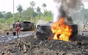 Image result for Nigeria illegal refinery