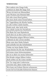 Mit fortgeschrittenen lernern erfinde ich lustige reimsätze. Schuttelreime Therapiematerial Fur Die Logopadie Madoo Net