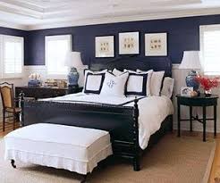 Blue White Walls Navy Bedroom Walls Home Bedroom Wall