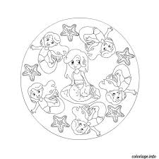 Coloriage 6 de tic et tac à imprimer et colorier. Coloriage Mandala Facile Pour Enfants Dessin A Imprimer Mermaid Coloring Pages Mandala Coloring Pages Cool Coloring Pages