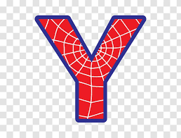 Black letters on red background. Spider Man Letter Image Illustration Art Spiderman Transparent Png