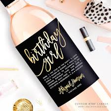 Custom Birthday Wine Label Custom Wine Label Personalized Etsy Birthday Wine Label Birthday Wine Custom Wine Labels