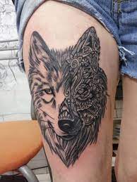 Wolf Leg Tattoos Wolf Tattoos Leg Tattoos Girly Tattoos