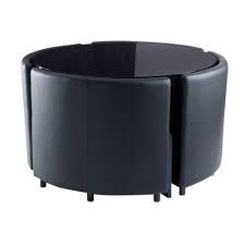 Rotunda Dining Table Set Black Dwell 995