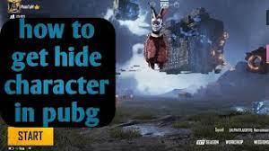 How To Choose Hide Character In Pubg Mobile Youtube