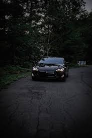 Free icons of tesla model 3 in various ui design styles for web, mobile, and graphic design projects. Hd Wallpaper Black Tesla Model S At Nighttime Tree Motor Vehicle Car Mode Of Transportation Wallpaper Flare