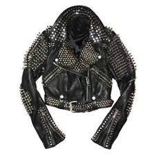 Men Black Leather Rock Punk Style Studded Spiked Biker Moto Jacket For Mens Leather Jacket Studded Leather Jacket Studded Jacket