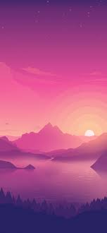 We handpicked 200 of the best iphone wallpapers, free to download! Lakeside Wallpaper 4k Pink Sky Sunset Minimal Art Nature 4584