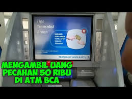 Bagaimana cara menarik uang tunai lewat indomaret? Cara Mengambil Uang Di Atm Bca 50 Ribu Youtube