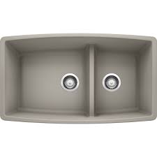 Installing a sink requires you to first remove any clips that are present and move the bowl over to the counter top. Blanco 442735 Performa 33 Silgranit Ii 1 3 4 Medium Bowl Qualitybath Com