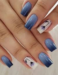Uñas de gel color azul marino. 320 Ideas De Unas Azules Celestes Turquesa En 2021 Unas Azules Manicura Manicura De Unas