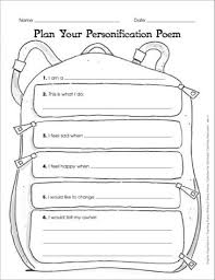 Give your child a boost using our free, printable 4th grade writing worksheets. Graphic Organizer To Teach Personification Poem Thoughts Of A Backpack Printables Teaching Figurative Language Teaching Poetry Poetry Activities