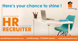 Urgent Need Hr Recruiter In Sevenmentor Pvt Ltd Exp Min 0 1 Fresher Can Also Apply Qualification Undergraduate Gra Undergraduate Good Things Bpo