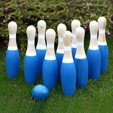 Turn empty plastic bottles into your very own bowling pins—and then get ready to bowl in the backyard. Hathaway Games 13 Piece Lawn Bowling Set