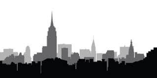 Black And White New York City Skyline New York City Skyline Black And White Illustration Vector Black And White Illustration City Skyline Black And White
