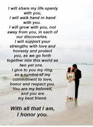 Special Words Wedding Vows To Husband Wedding Quotes Wedding Readings