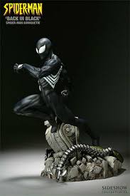 Sideshow Spider Man Back In Black Comiquette Polystone Statue 200008 New 747720211919 Ebay