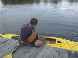 Slowly pull the kayak onto the dock and slide it onto the shore. Kayaking Skills And Learning The Eskimo Roll