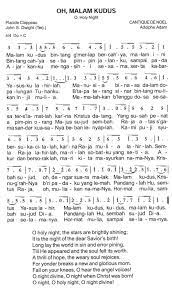 O night, o holy night , o night divine! Oh Malam Kudus O Holy Night Partitur Not Angka Excellent In The Future