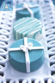 Tiffany Themed Dessert Table Created By One Tier At A Time Chocolate Covered Oreos Themed Desserts Chocolate Covered Oreos Oreo