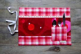 napperon avec pochette napperon pour lunch ou pique nique etsy crafts etsy store other styles