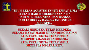 Lagu indonesia raya diciptakan oleh w.r supratman, dinyanyikan pertama kali saat diselenggarakan kongres pemuda pada tanggal 28 oktober 1928 di jakarta. Hari Merdeka Lirik Youtube