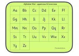 Upper case letters (also called capital letters) are used at the beginning of a sentence or for the first letter of a proper noun. Alphabet Mat Uppercase And Lowercase Quick Check A Z Showing Both Uppercase And Lowercase L Lowercase A Printable Teaching Resources Uppercase And Lowercase