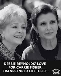 Debbie Reynolds and her daughter Carrie Fisher shared a bond as deep as it  was public, marked by humor, honesty, and fierce love. After Carrie's  sudden passing, while at her son Todd