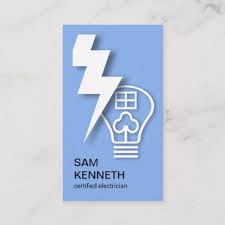 Minimalist Simple Lightning Bolt Light Bulb Home Business Card Zazzle Com Light Bulb Logo Light Bulb Lightning Bolt