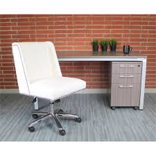 High back office chairs have backs extending to the upper back for greater support. Boss Office Desk Chair In White Velvet B586c Wv