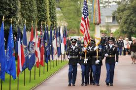 Memorial Day Ceremony in Normandy, France 2012