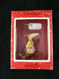 We love the mud pie collection! Mud Pie Personalizable Rudolph Rocking Reindeer Christmas Tree Ornament Decorative Collectibles Ornaments