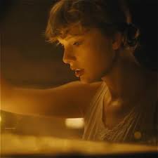 Taylor Swift Music Video with The Stair Railing in A Red Scarf