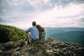 Over looking the shenandoah valley, virginia. Ravens Roost Engagement Photos Virginia Wedding Photographer