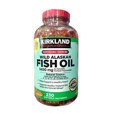 Ngoài ra, trong omega 3. Dáº§u Ca Kirkland Wild Alaskan Fish Oil 1400 Mg 230 Softgels Má»¹