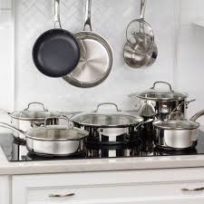 Both brands have been rendering their services in cookware for years. Cuisinart 14pc Stainless Steel Cookware Set 83 14 Target
