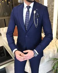 Three Piece Suits Navy Blue Suit Wedding Suit, Groomsmen Suit, Fitted  Suit,slim Fit Suit, Modern Suit,classic Suits,suits, Jacket and Suits