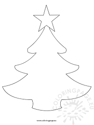 Warm up your imagination and color nicely this simple christmas tree coloring page from christmas coloring pages. Simple Christmas Tree Template Coloring Page