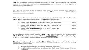 Disebabkan surat perjanjian sewa rumah yang awal telah ditetapkan kepada dua tahun, maka mengikut kontrak, anda wajib untuk memenuhi surat pastikan surat perjanjian sewa rumah anda memasukkan situasi ini sebagai terma dan syarat. Contoh Surat Perjanjian Sewa Menyewa Rumah Di Malaysia Download Kumpulan Gambar
