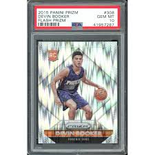 Can you name the other 2? Devin Booker 2015 16 Panini Prizm Prizms Flash 308 Rc Psa 10 Pristine Auction