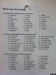 Chewie The Lethargic Smile Factory P Haha Funny Name Generator Sloth Names Funny Names