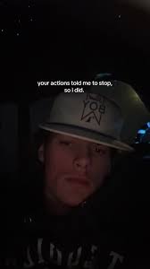 Your Actions Told Me to Stop So I Did