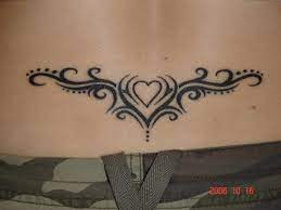 This tattoo's pattern represents a very simple tribal pattern. Lower Back Tattoos