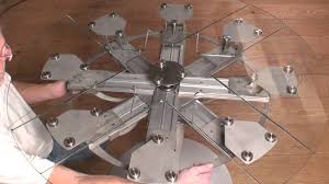 These are some of the coolest i just love the idea of circular tables expanding and keeping their circular shape. Table Fletcher Capstan Table Cost Automatic Expanding Table Round Table That Expands By Turning