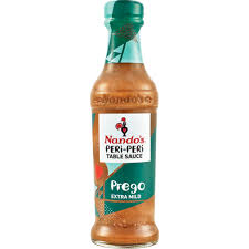 Nando S Extra Mild Prego Peri Peri Sauce 250ml Chilli Hot Sauces Table Condiments Dressings Food Cupboard Food Sauce Peri Peri Sauce Chilled Desserts