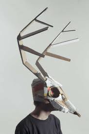 Cardboard Animal Masks Cardboard Mask Cardboard Costume Cardboard Animals