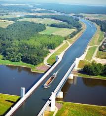 Navigable Aqueducts Sometimes Called Water Bridges Are Bridge Structures That Carry Navigable Waterway Canals Over Othe Water Bridge Structure Architecture